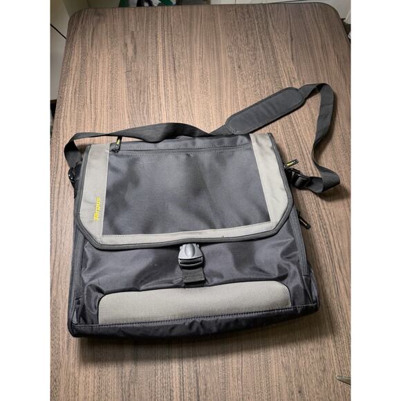 Targus Laptop Briefcase Messenger Bag – Black & Gray Business Travel Case - Picture 1 of 10